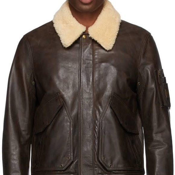 !SOLD! Belstaff Fur Collar Aviator Leather Jacket - Picture 7 of 15